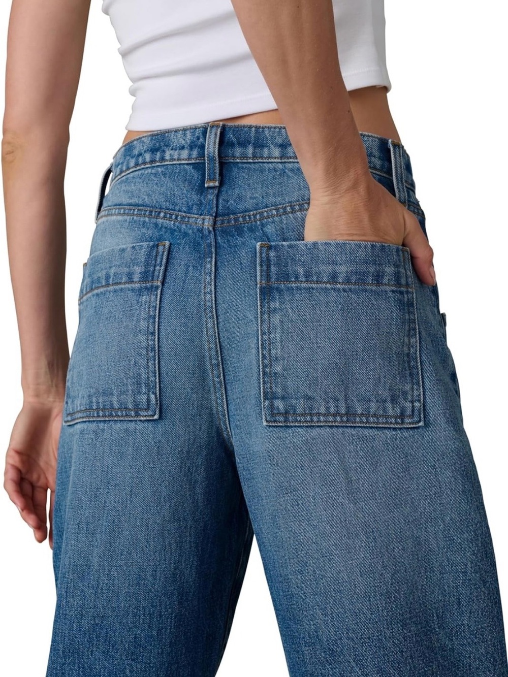 EUC sz26 Joe's Jeans The Harlowe High Rise Wide leg in Glorious 100% cotton - Picture 5 of 15